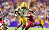 Aaron Anderson has been one of LSU's standouts after two games (Photo: © SCOTT CLAUSE / USATODAY Network / USA TODAY NETWORK via Imagn Images)